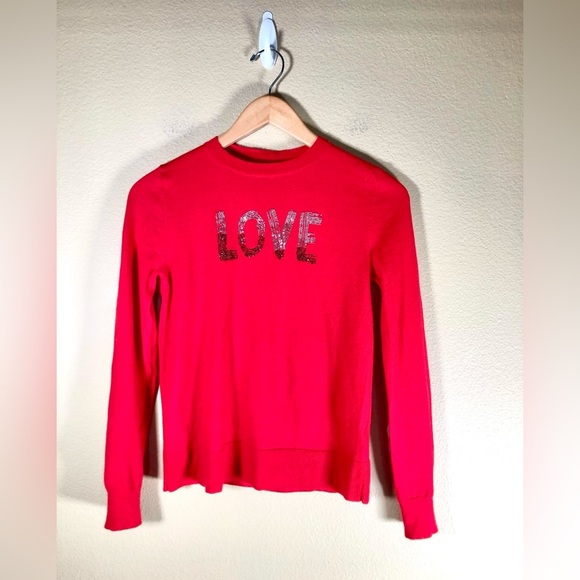 ZADIG&VOLTAIRE Red Merino Wool Love Print Sweater - Picture 5 of 10